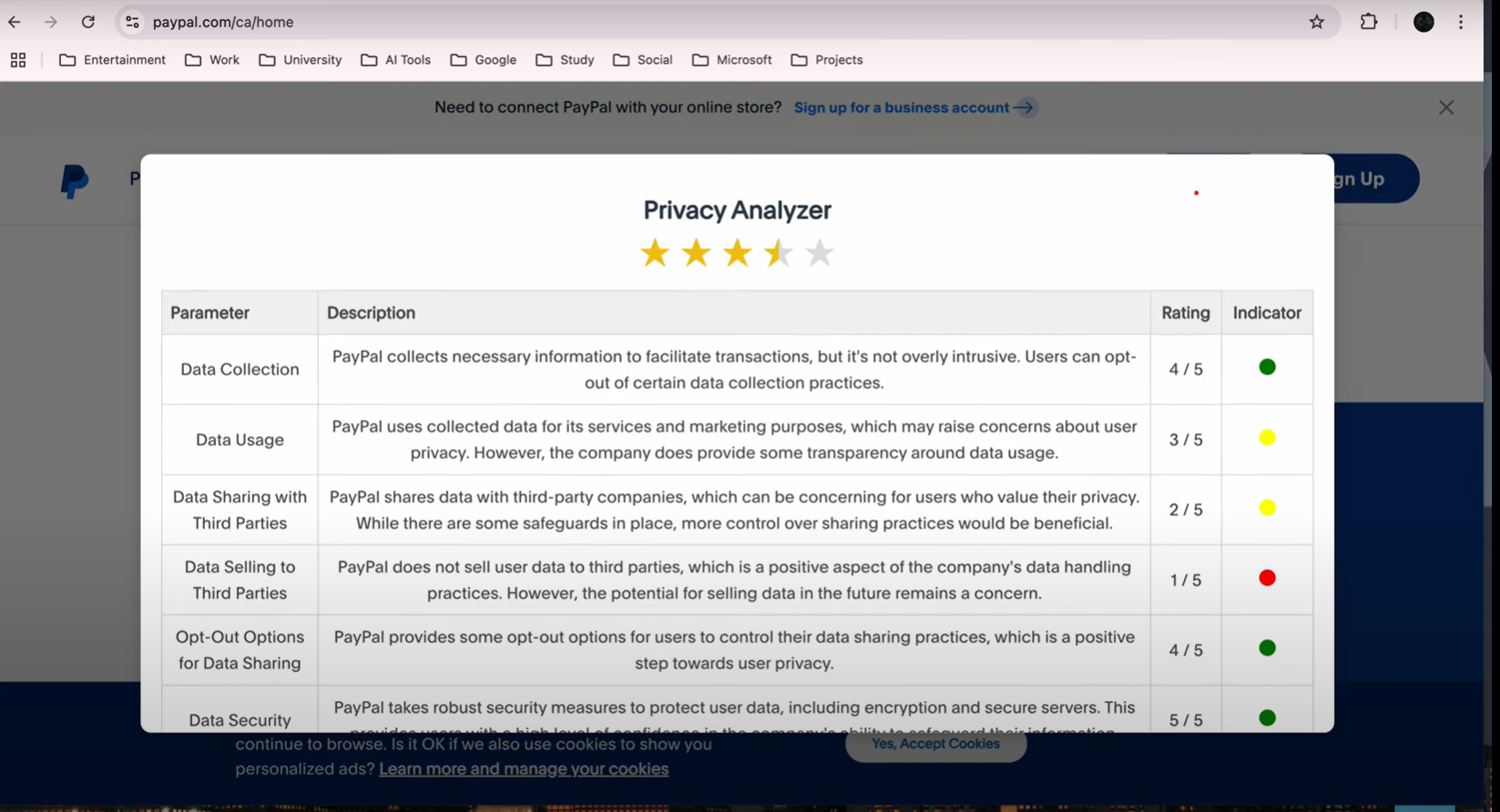 Privacy Policy Analyzer